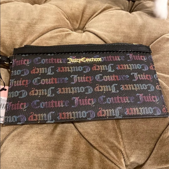 - Rainbow Black it’s a man’s world clutch/wristlet Juicy cou… - Picture 4 of 7